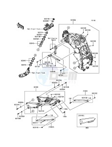 ZZR1400 ABS ZX1400JGF GB XX (EU ME A(FRICA) drawing Frame