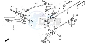 VF750C drawing PEDAL