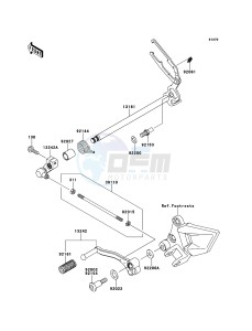 NINJA 250R EX250KCF GB XX (EU ME A(FRICA) drawing Gear Change Mechanism