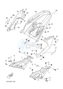 MT125 MT-125 (5D7L) drawing SIDE COVER