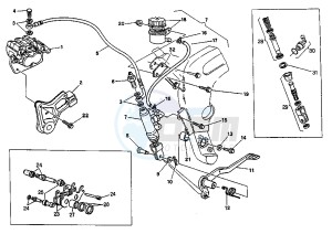 CANYON 500 drawing REAR BRAKE SYSTEM