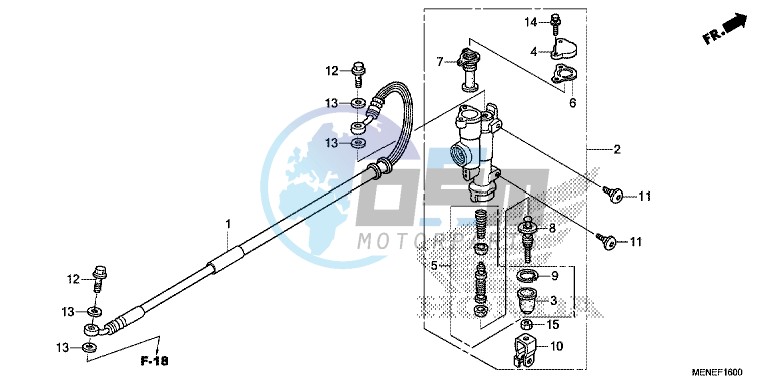 REAR BRAKE MASTER CYLINDER