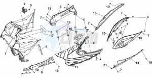 JET SPORT X R 50 drawing COWLING L / R / FOOTREST