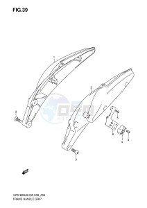 VZR1800 (E3-E28) INTRUDER drawing FRAME HANDLE GRIP (MODEL K6 K7,VZR1800NK8)