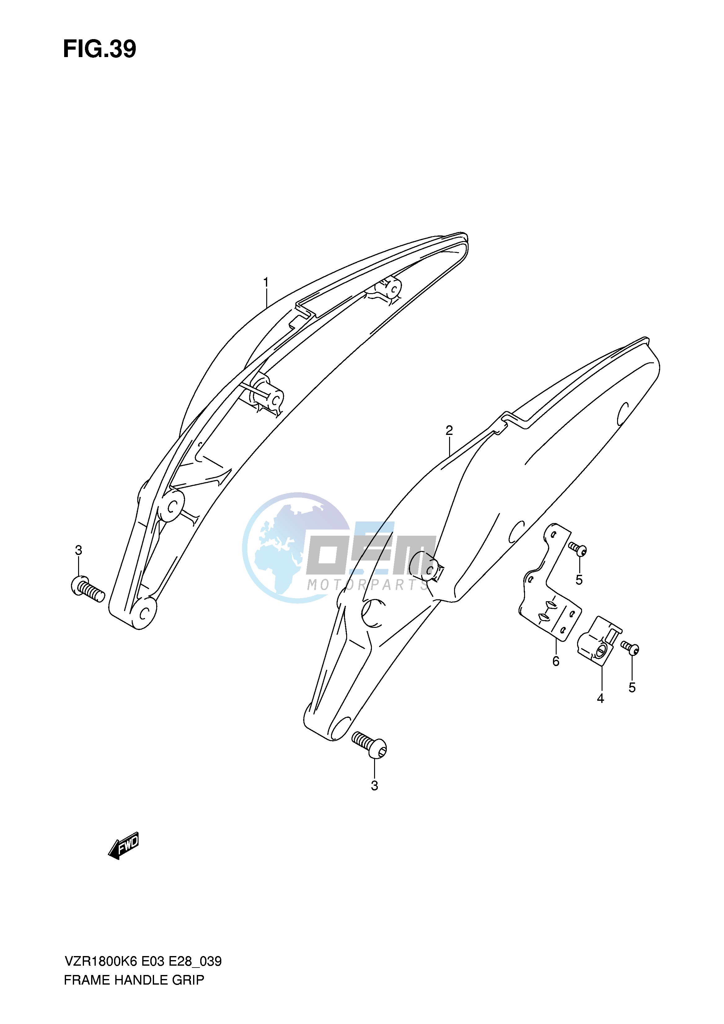 FRAME HANDLE GRIP (MODEL K6 K7,VZR1800NK8)