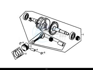 FIDDLE II 50 (25 KM/H) (AF05W4-NL) (E4) (L8-M0) drawing CRANK SHAFT