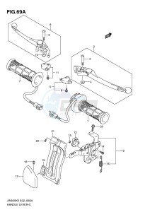 AN650 (E2) Burgman drawing HANDLE LEVER (AN650AZ K8)