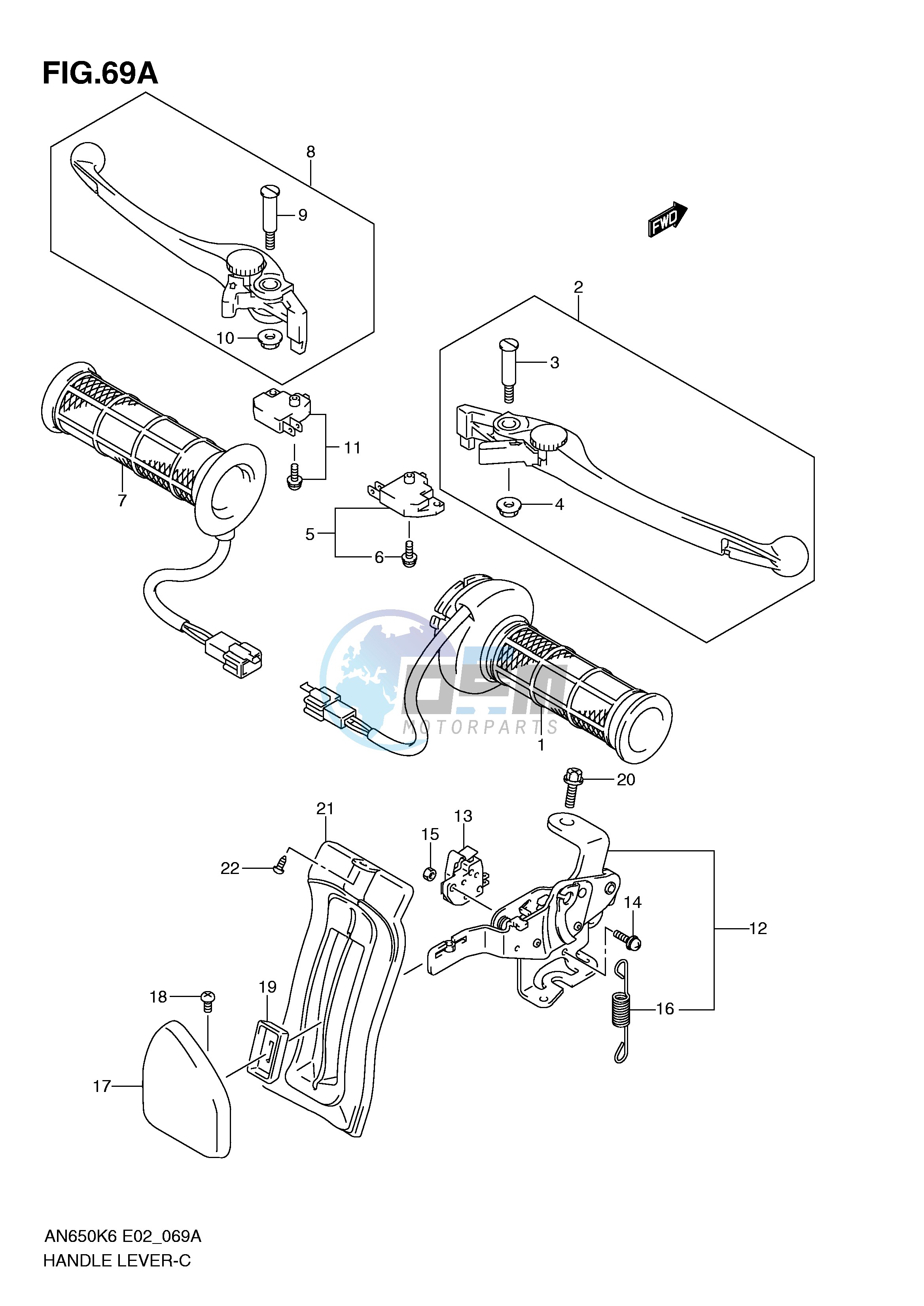 HANDLE LEVER (AN650AZ K8)