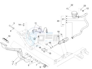 California 1400 Touring ABS USA-CND 1380 drawing Rear master cylinder