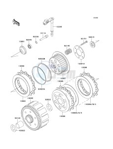 KLX 300 A [KLX300R] (A6F-A7A) A7F drawing CLUTCH