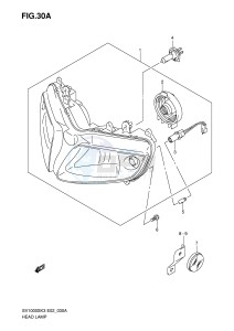 SV1000 (E2) drawing HEADLAMP (SV1000S E24)