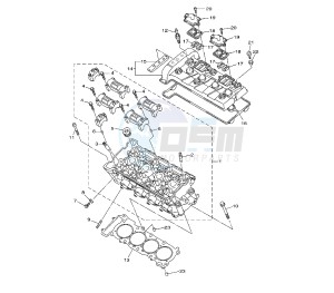 XJ6-F DIVERSION 600 drawing CYLINDER HEAD