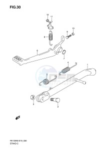 RV125 (E19) VanVan drawing STAND