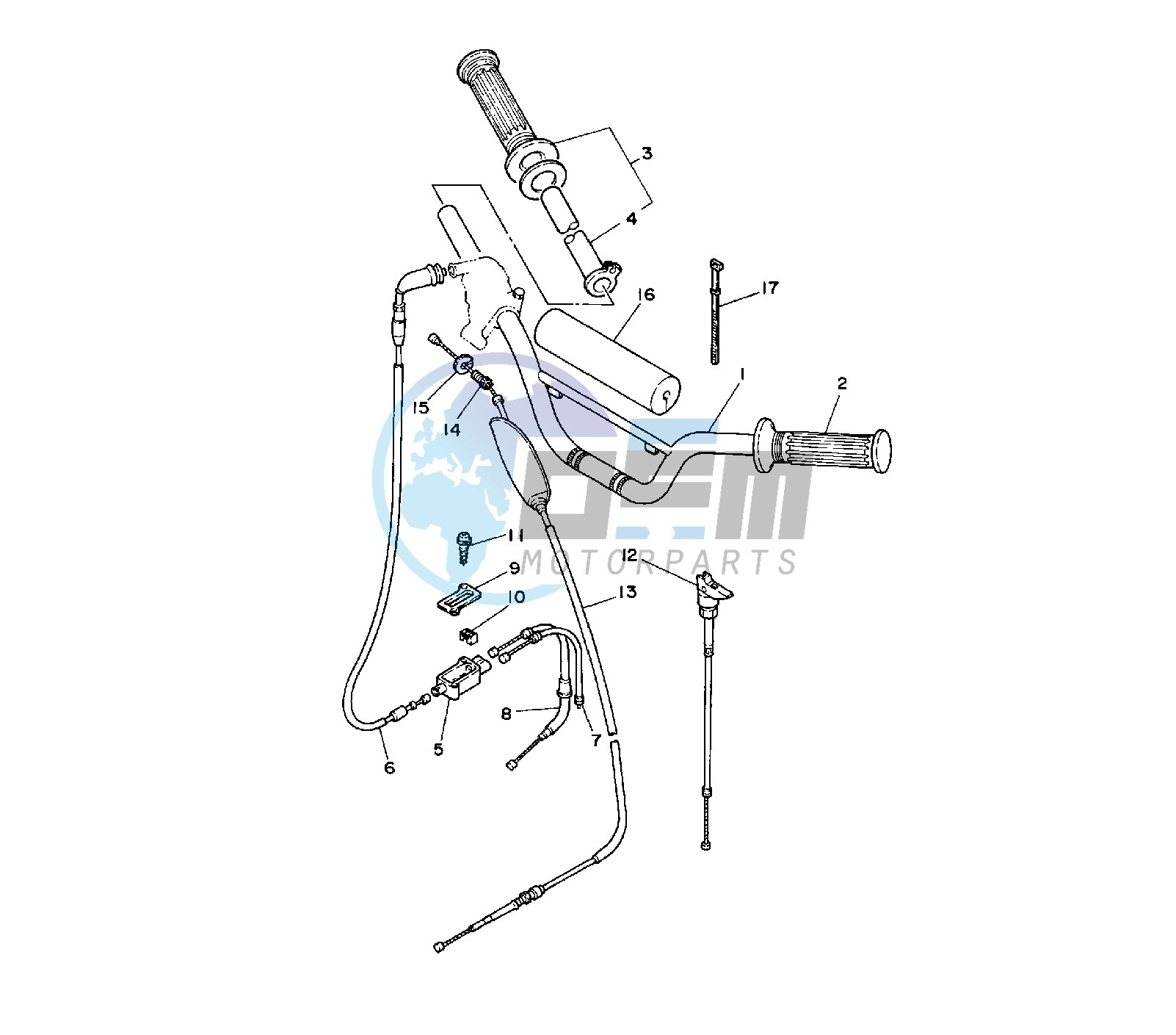 STEERING HANDLE AND CABLE