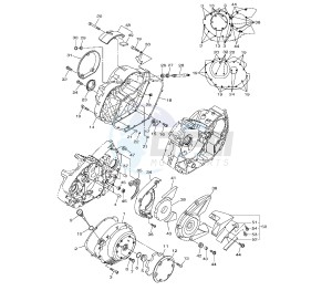 XVS A MIDNIGHT STAR 950 drawing CRANKCASE COVER