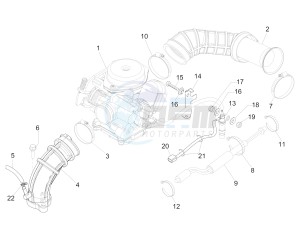 Primavera 50 4T-4V (EMEA) drawing Carburettor, assembly - Union pipe