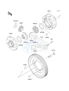 KAF 620 J [MULE 3010 TRANS4X4] (J6J-J8F) J7F drawing DIFFERENTIAL