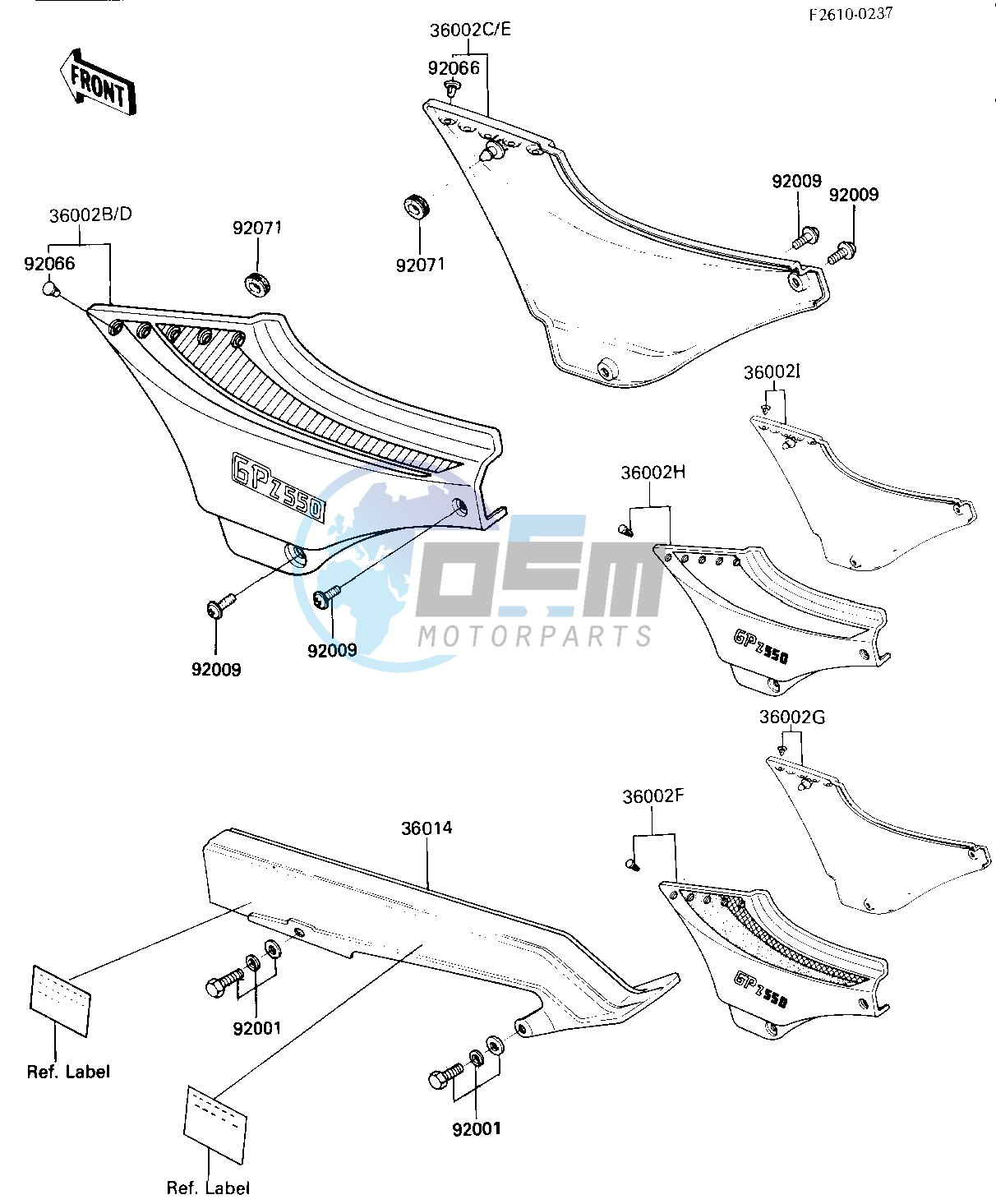 SIDE COVERS_CHAIN COVER -- ZX550-A1_A2- -