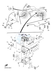 XJ6SA 600 DIVERSION (S-TYPE, ABS) (36DF 36DJ) drawing ELECTRICAL 3