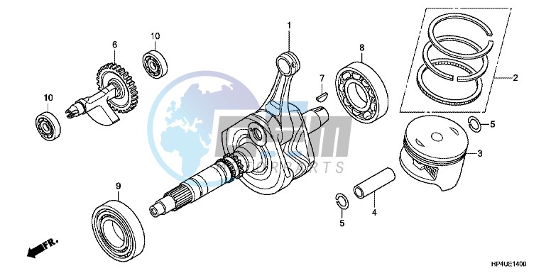 CRANK SHAFT/PISTON