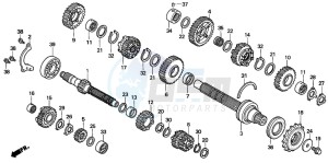 VFR800 drawing TRANSMISSION