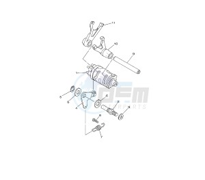 TTR E 50 drawing SHIFT CAM AND FORK