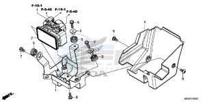 CB500FAE CB500F ABS UK - (E) drawing ABS MODULATOR