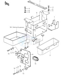 KZ 650 E [LTD] (E1) [LTD] drawing BATTERY CASE_TOOL CASE