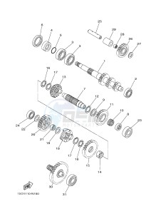 YXM700E YXM700PHF VIKING EPS HUNTER (1XPL) drawing TRANSMISSION