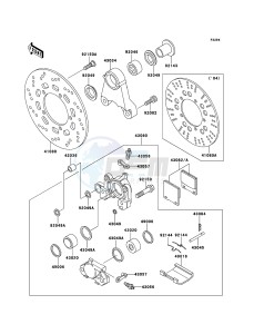 ZRX1200R ZR1200-A5H FR GB XX (EU ME A(FRICA) drawing Rear Brake