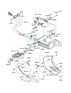 VERSYS KLE650CDF XX (EU ME A(FRICA) drawing Muffler(s)