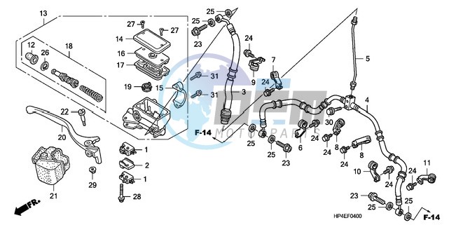 FR. BRAKE MASTER CYLINDER