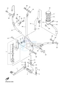 FJR1300A FJR1300A ABS (1MC7) drawing REAR MASTER CYLINDER