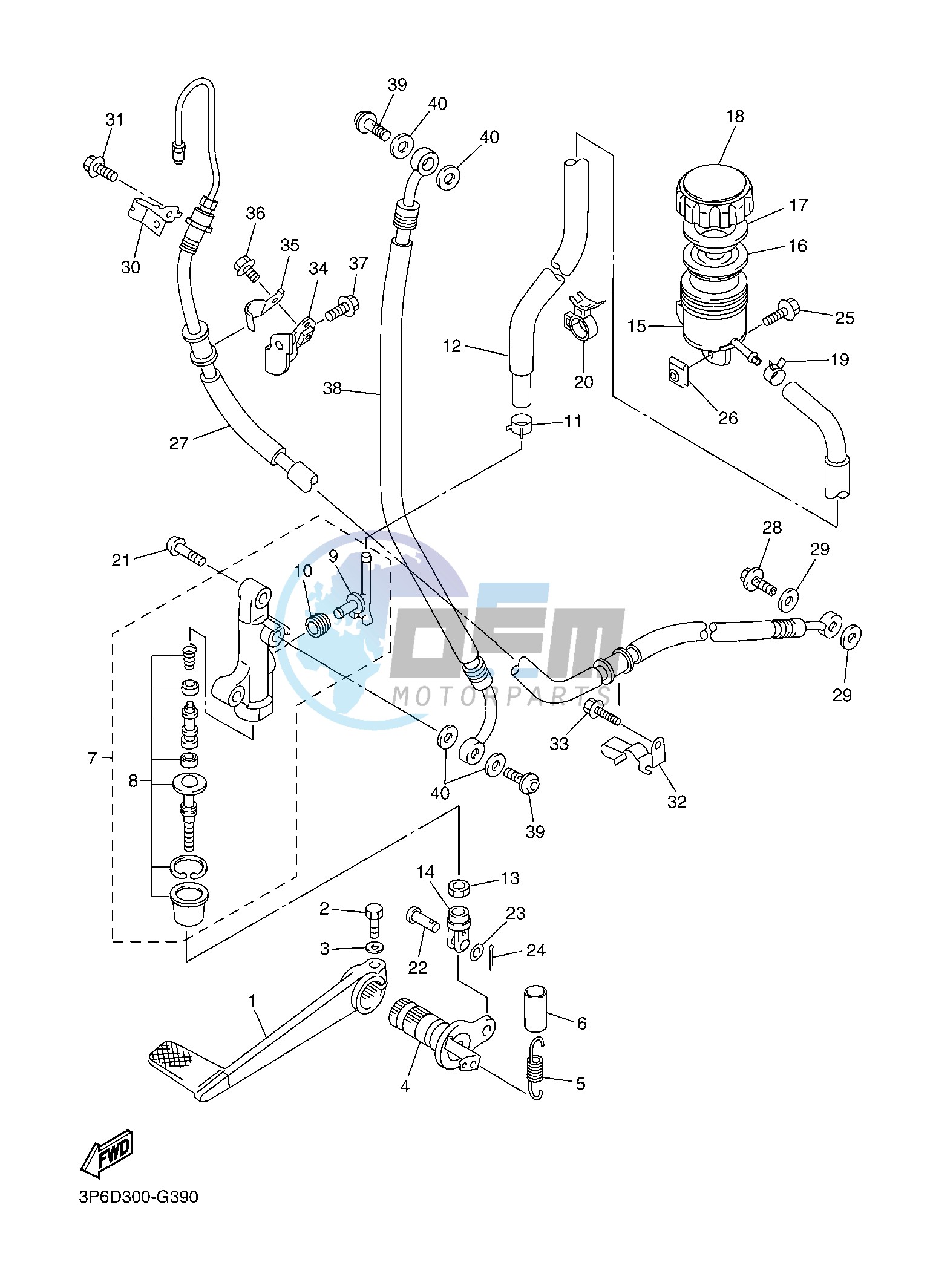 REAR MASTER CYLINDER