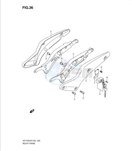 VZ1500L0 drawing REAR FRAME