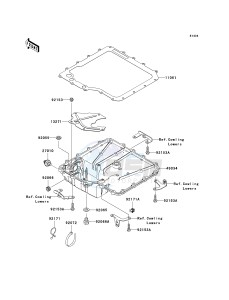 KRF 750 F [TERYX 750 4X4 NRA OUTDOORS] (F8F) C8FA drawing OIL PAN