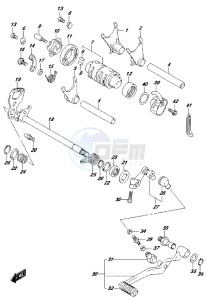 DL650 drawing GEAR SHIFTING