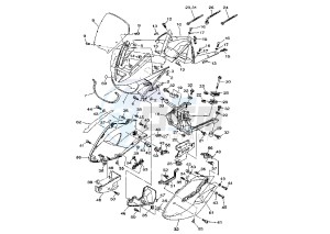 TDM 900 drawing COWLING MY02-04