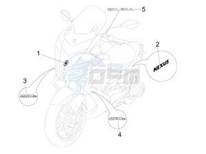 Nexus 250 e3 drawing Plates - Emblems