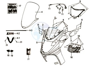 JOYRIDE 200 drawing HEAD LIGHT FR  COVER