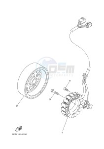 YFM450FWAD GRIZZLY 450 EPS HUNTER (BM72) drawing GENERATOR