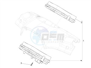 SPRINT 150 4T 3V IGET ABS-NOABS E2-E3-E4 (APAC) drawing Meter combination - Cruscotto