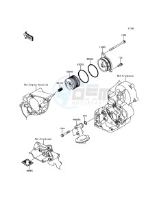 KLX450R KLX450AEF EU drawing Oil Filter