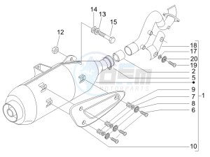 Runner 125 VX 4t SC (UK) UK drawing Silencer