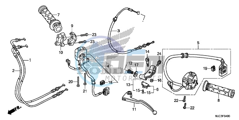 HANDLE LEVER/SWITCH/CABLE