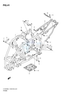 LT-Z400 (E28-E33) drawing FRAME (LT-Z400ZL1 E28)