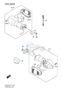 GSR750 ABS EU drawing TURNSIGNAL LAMP