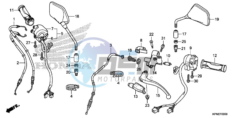 HANDLE LEVER/SWITCH/CABLE