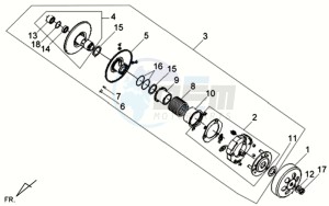 VS 125S drawing CLUTCH