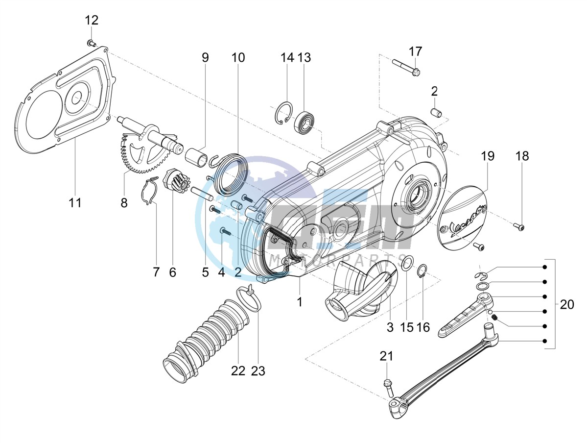 Crankcase cover - Crankcase cooling